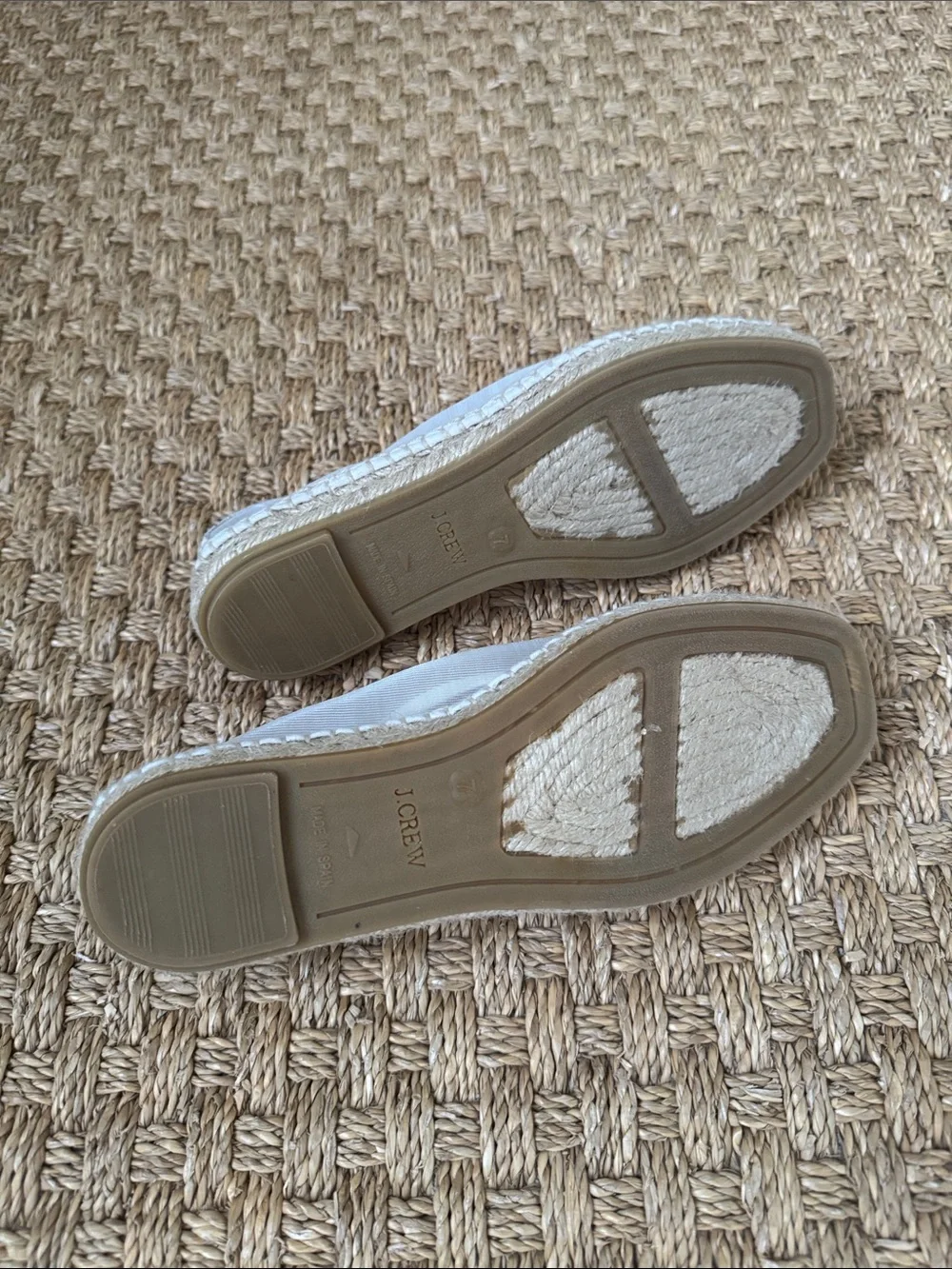 J. Crew Mesh And Leather Espadrille Slip-Ons
